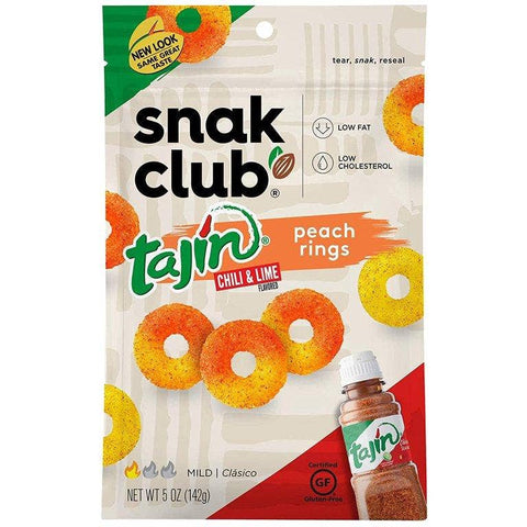 Snak Club Peach Rings with Tajin 5 oz