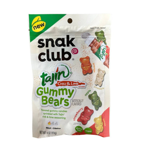 Snak Club Gummy Bears with Tajin 4 oz