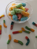 Freeze Dried Sour worms : Medium