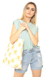 Mb0124 - Gold Foil Turtle Tote Bag