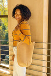 Knitted Scalloped Edge Tote