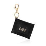 Black Itzy Mini Wallet™ Card Holder & Keychain Charm