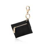 Black Itzy Mini Wallet™ Card Holder & Keychain Charm