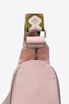 Random Pattern Adjustable Strap PU Leather Sling Bag