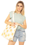 Mb0124 - Gold Foil Turtle Tote Bag